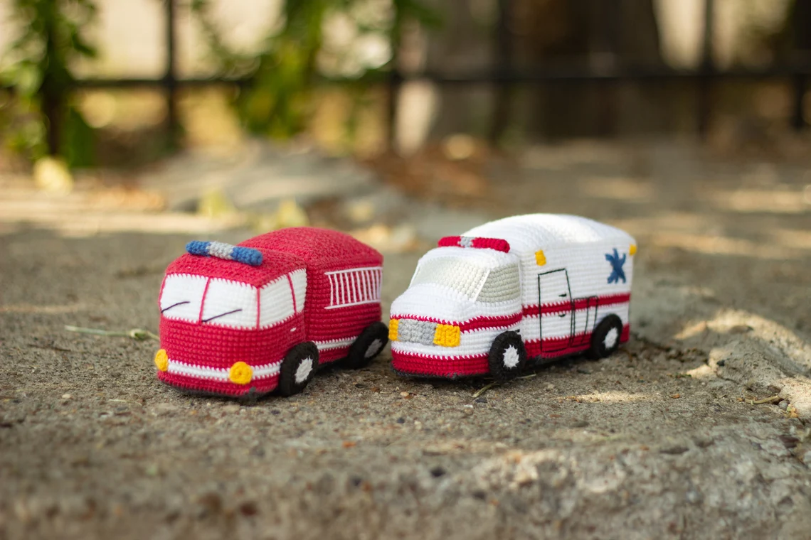 Little Heroes on Wheels – Crochet Vehicle Pattern Set